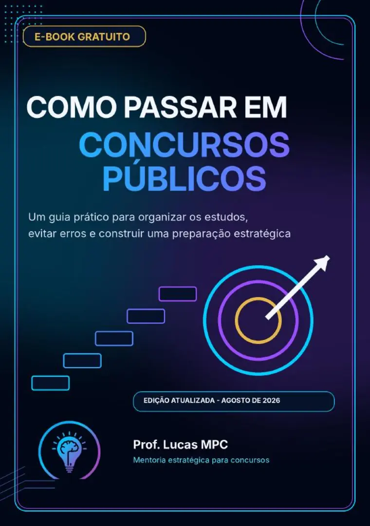 Capa do e-book Como Passar em Concursos Públicos