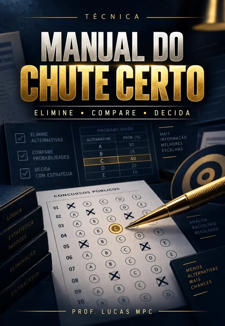 Capa de Manual do Chute Certo para Concursos